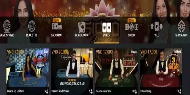 Các thao tác chơi Poker đơn giản