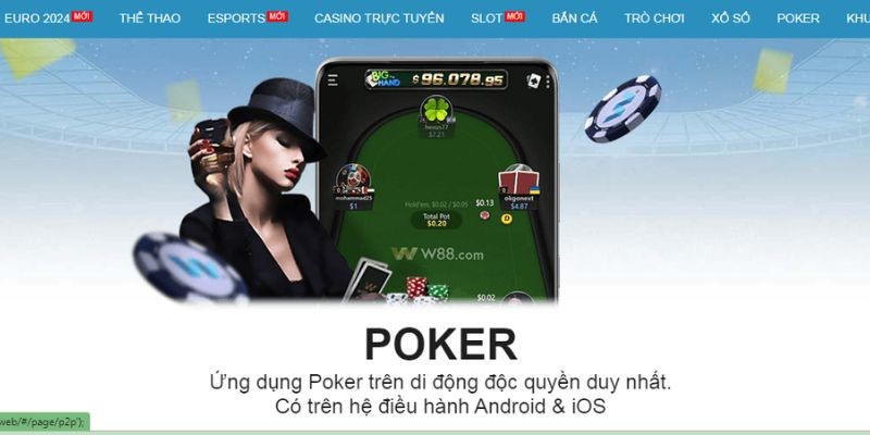 Thông tin app chơi Poker ăn tiền