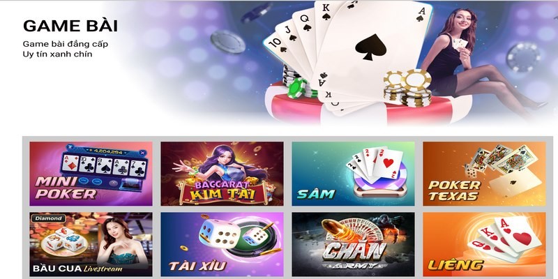 Những trò chơi game bài đổi thẻ nổi tiếng