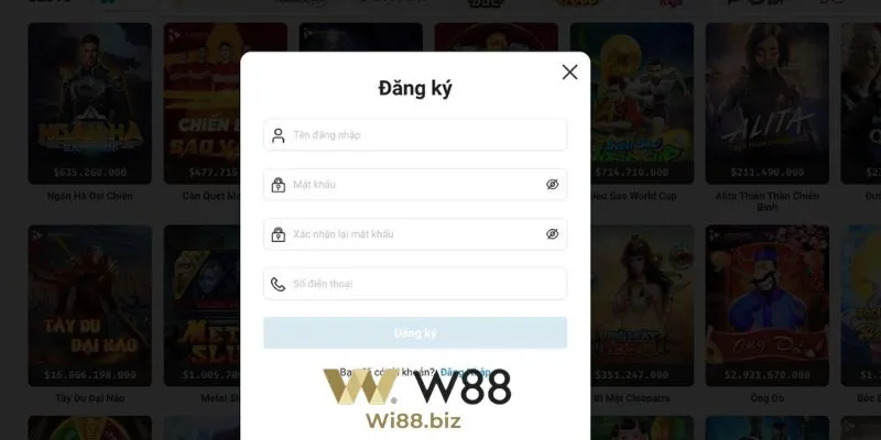 đăng ký wi88